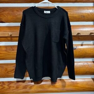 Zenana Outfitters Black Knit sweater with pocket